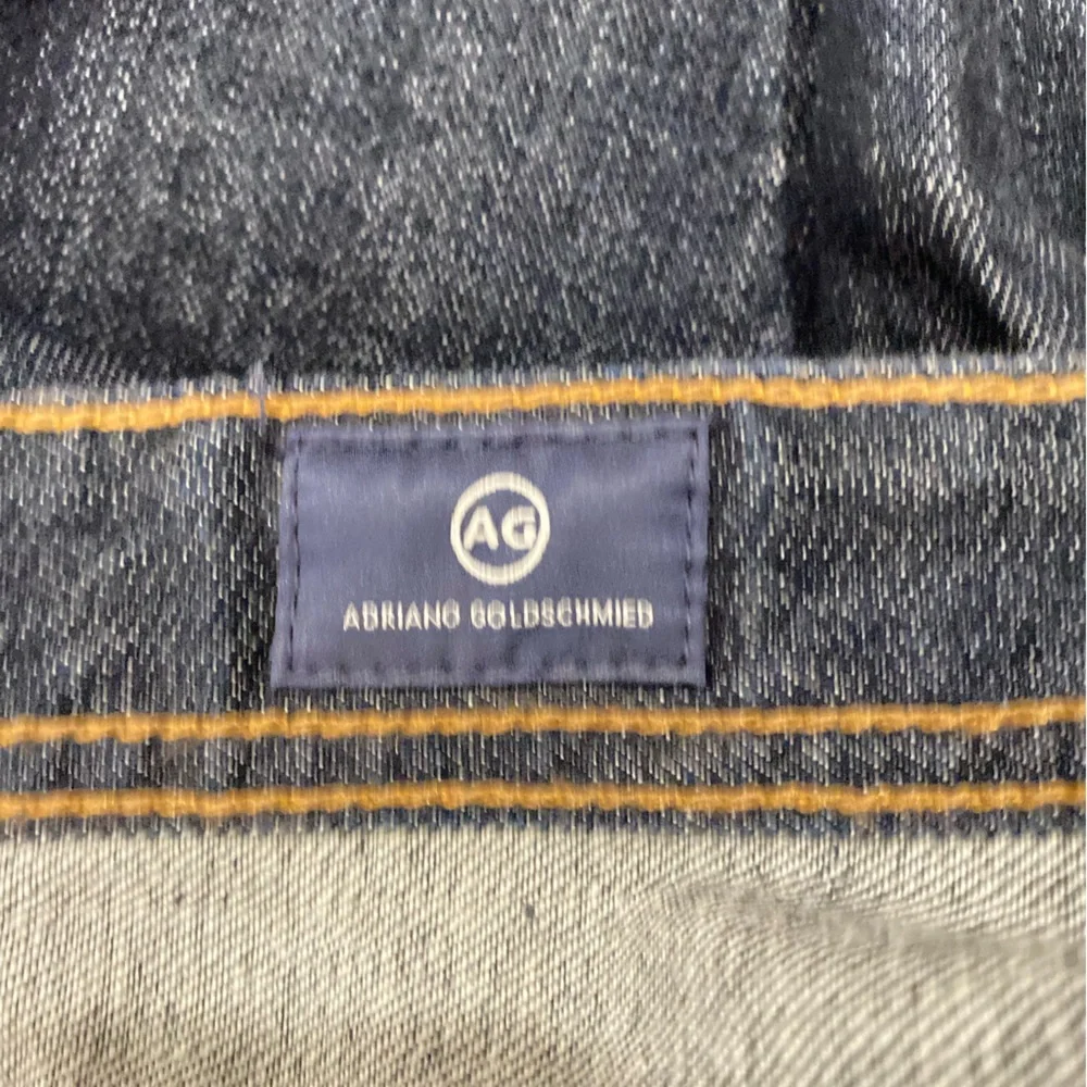 AG Adriano Goldschmied Jeans Mens 36 х 32 Blue Slim Straight Leg - Picture 7 of 17